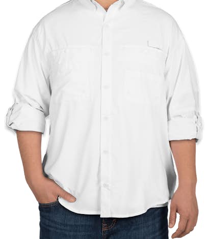 Hilton Long Sleeve Performance Fishing Shirt - White
