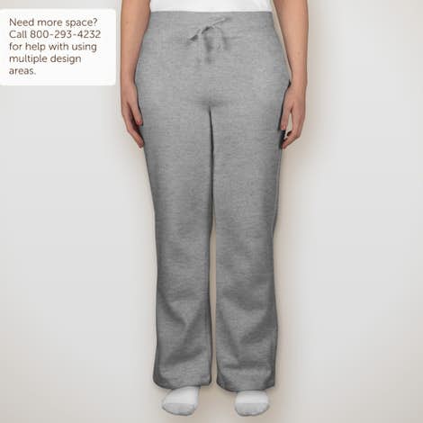 Canada - Gildan Ladies Open Bottom Sweatpants - Sport Grey
