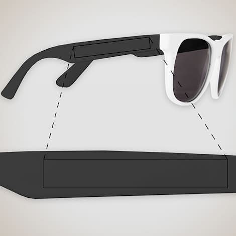 Two-Tone Promotional Sunglasses - White / Black