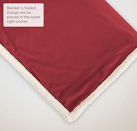 Field & Co.® Sherpa Blanket - Color: Burgundy