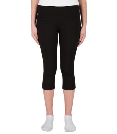Bella + Canvas Juniors Capri Pant - Black