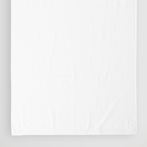Lightweight Embroidered Beach Towel - White