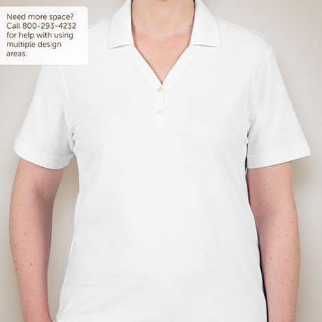 Canada - Devon & Jones Ladies Pima Pique Polo - White