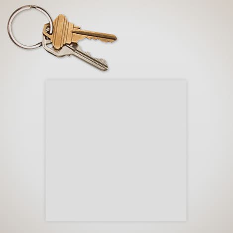 4 in. x 4 in. Square Static Stick Window Cling - Clear