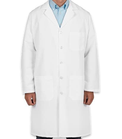 Red Kap® Full Button Lab Coat - White