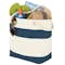 Medium Nautical Stripe 100% Cotton Tote - Other View: 1