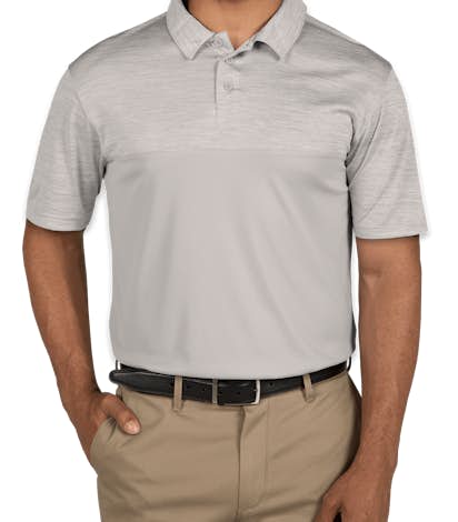 Augusta Tonal Heather Performance Polo - Silver