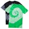 Dyenomite 100% Cotton Two-Tone Spiral Tie-Dye T-shirt