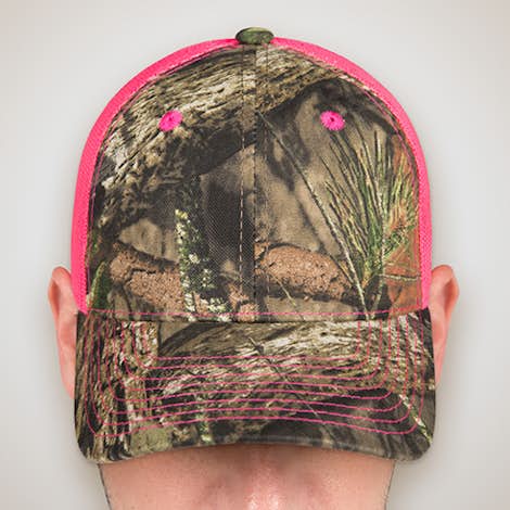 Outdoor Cap Neon Camo Trucker Hat - Country / Neon Pink