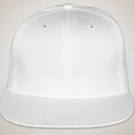 New Era Flat Bill Snapback Hat - White