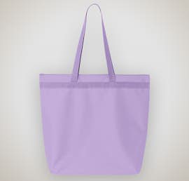 Large Recycled Poly Zippered Tote - Color: Lavender