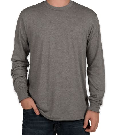 District Made Relaxed Tri-Blend Long Sleeve T-shirt - Grey Frost
