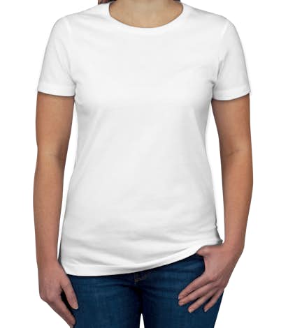 Next Level Juniors Jersey T-shirt - White