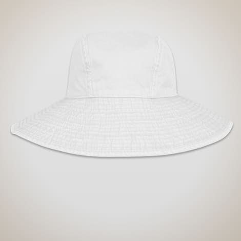 Adams Ladies Pigment Dyed Wide Brim Hat - White