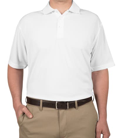 Ultra Club Mesh Pique Performance Polo - White