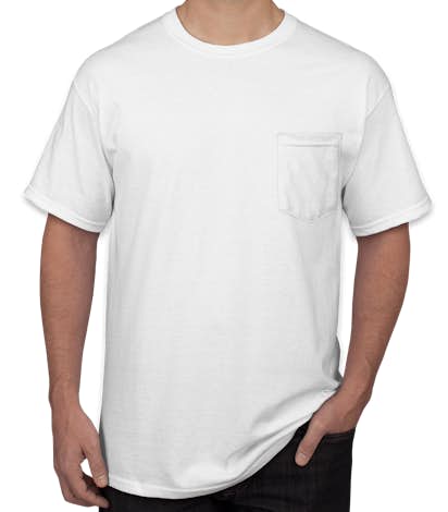 Canada - Gildan Ultra Cotton Pocket T-shirt - White