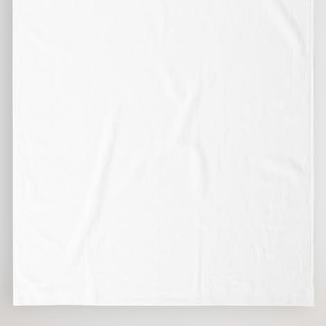 Midweight Embroidered Beach Towel - White