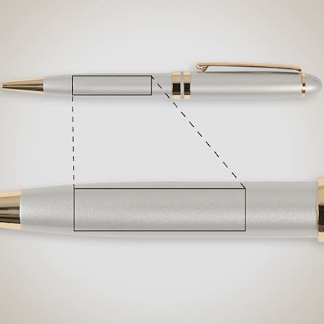BIC Esteem Pen - Silver / Gold