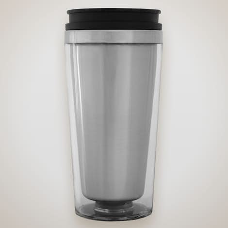 16 oz. Steel City Insulated Travel Mug - Clear
