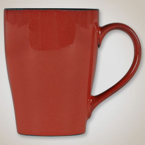 16 oz. Ceramic Two-Tone Sherwood Mug - Russet / Black
