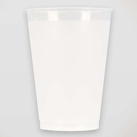 12 oz. Frosted Plastic Stadium Cup - Frosted