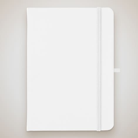 Medium Hard Cover Notebook - White
