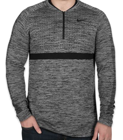 Limited Edition Nike Performance Half Zip Pullover - Wolf Grey / Black