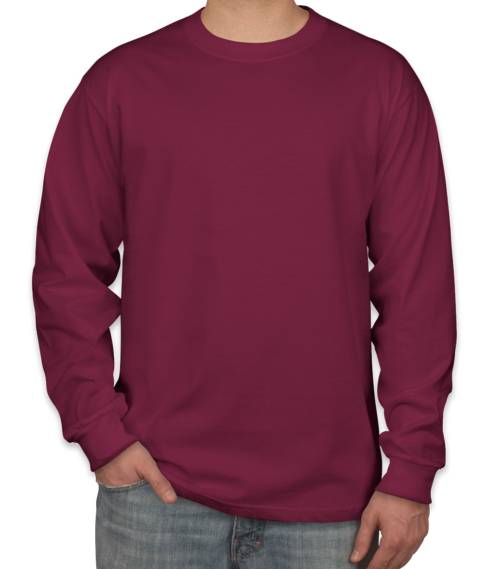 sleeve hanes beefy shirts customink custom