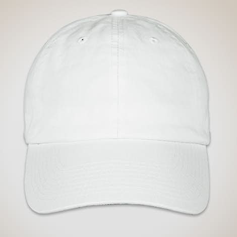 Bayside Cotton Twill USA Hat - White
