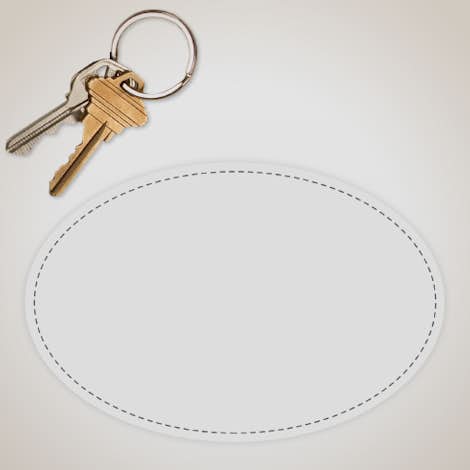 6 in. x 4 in. Oval Static Stick Window Cling - Clear
