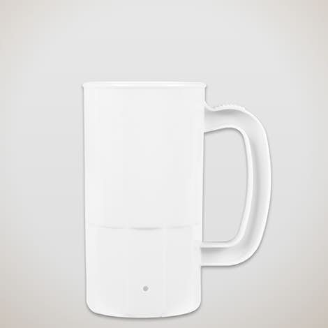 14 oz. Plastic Beverage Mug - White