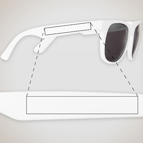 Solid Promotional Sunglasses - White / White