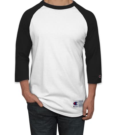 Champion Baseball Raglan - White / Black