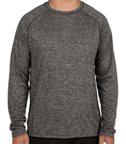 Rawlings Heather Long Sleeve Performance Shirt - Heather Charcoal
