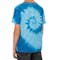 Dyenomite Youth 100% Cotton Two-Tone Spiral Tie-Dye T-shirt - Other View: 2