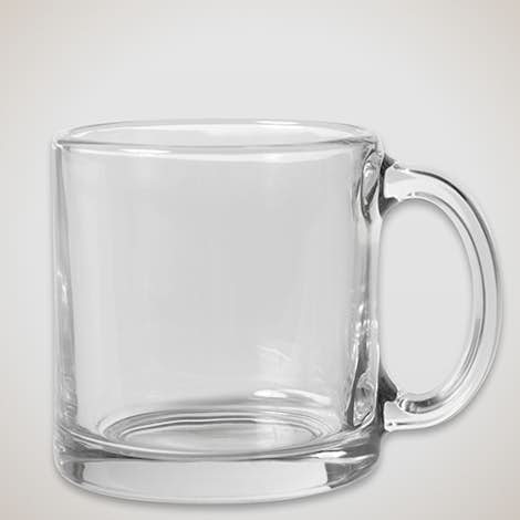 13 oz. Clear Glass Coffee Mug - Clear