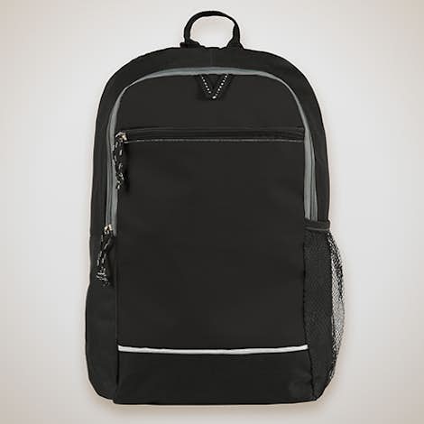 Promotional Side Pocket Backpack - Black