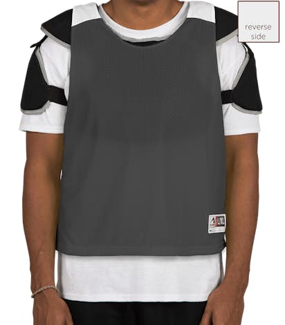 Augusta Reversible Colorblock Practice Pinnie - Black / White