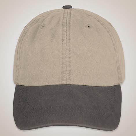 Adams Pigment Dyed Two-Toned Hat - Stone / Black