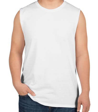 Jerzees 50/50 Muscle Tank - White