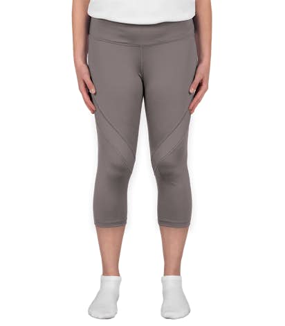 Augusta Ladies Action Performance Capri Pant - Graphite / Graphite