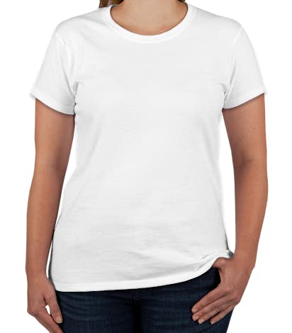 Canada - Gildan Ladies 100% Cotton T-shirt - White