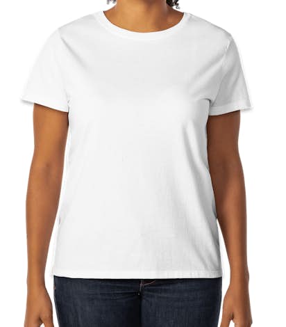 Hanes Ladies 100% Cotton T-shirt - White
