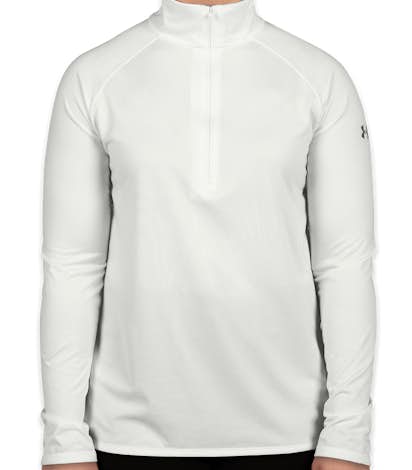 Under Armour Ladies Tech Quarter Zip Shirt - White