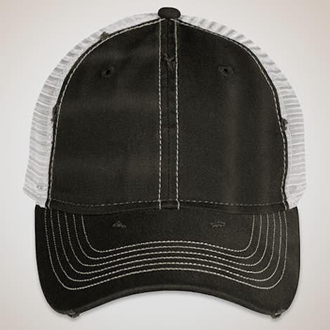 Sportsman Dirty-Washed Trucker Hat - Black / Silver