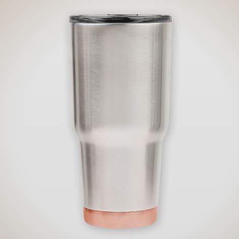 30 oz. Jumbo Insulated Stainless Steel Two-Tone Tumbler - Stainless / Copper
