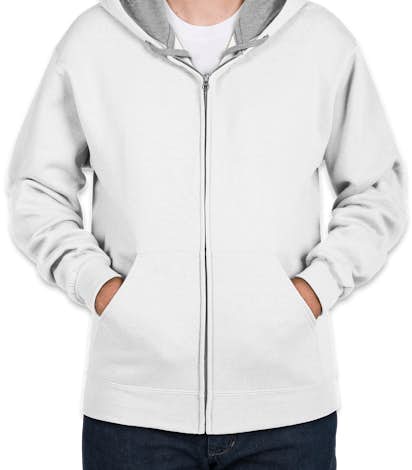 Fruit of the Loom Sofspun Zip Hoodie - White
