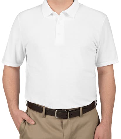 Gildan Dryblend Double Pique Polo - White