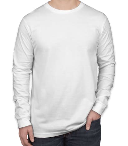 Canvas Long Sleeve Jersey T-shirt - White