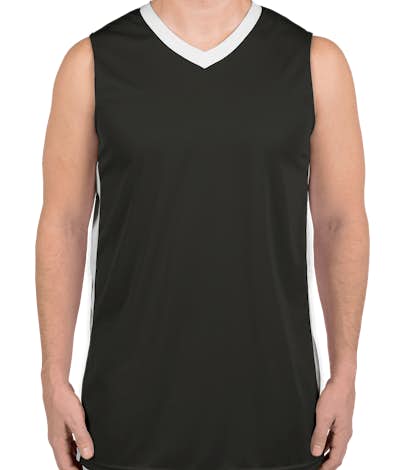 Augusta Colorblock Basketball Jersey - Slate / White